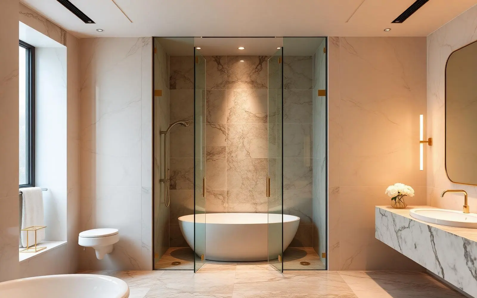 Glass Shower Partition